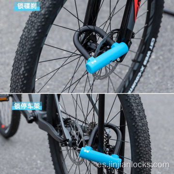 Bicycle U Lock con soporte de soporte 2 llaves